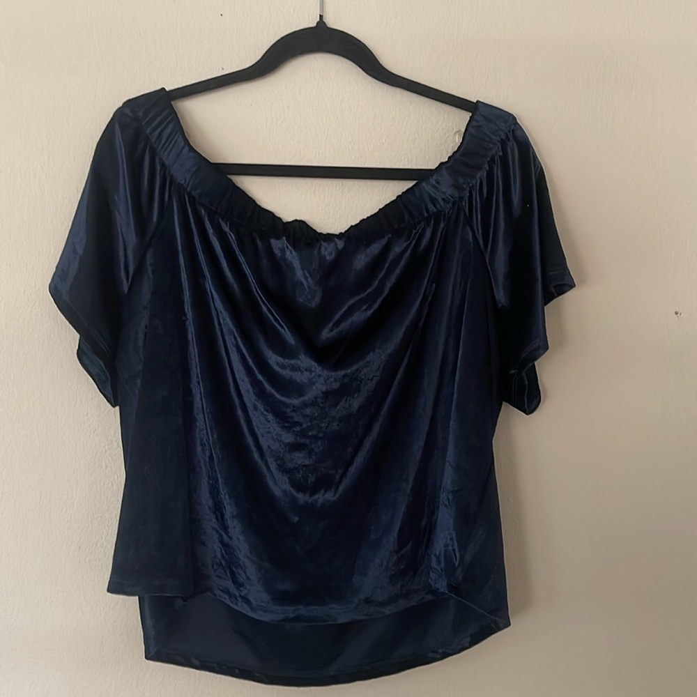Xhilaration Navy Blue Women's Top Size XXL